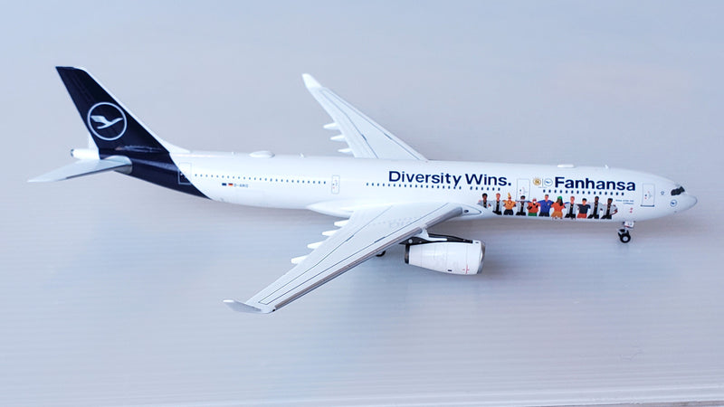 NG62049 | NG Models 1:400 | Airbus A330-300 Lufthansa D-AIKQ (Fanhansa with Diversity Wins cs)