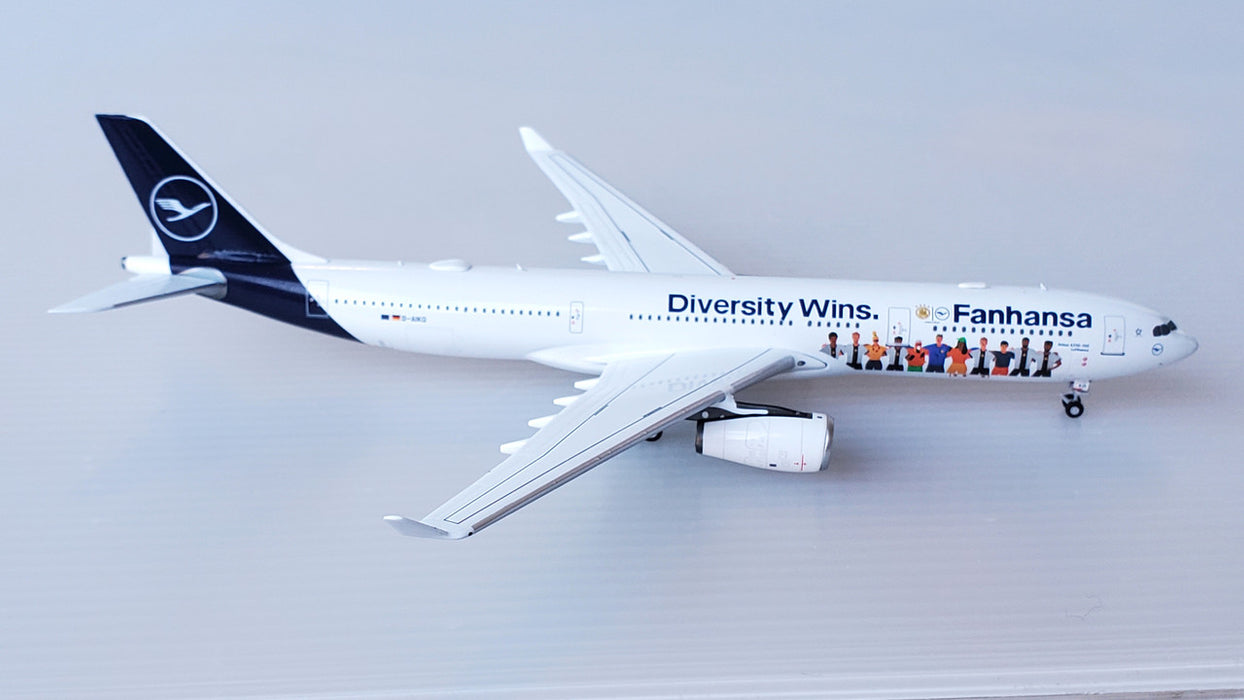 NG62049 | NG Models 1:400 | Airbus A330-300 Lufthansa D-AIKQ (Fanhansa with Diversity Wins cs)