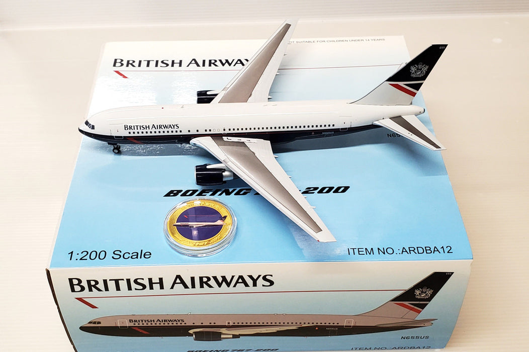 ARDBA12 | ARD Models 1:200 | Boeing 767-2B7ER British Airways Landor N655US (with stand)