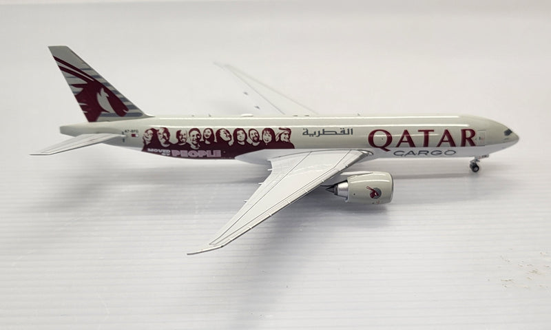 NG72025 | NG Models 1:400 | Boeing 777F Qatar Cargo A7-BFG, 'Moved by People' *Coming Soon*