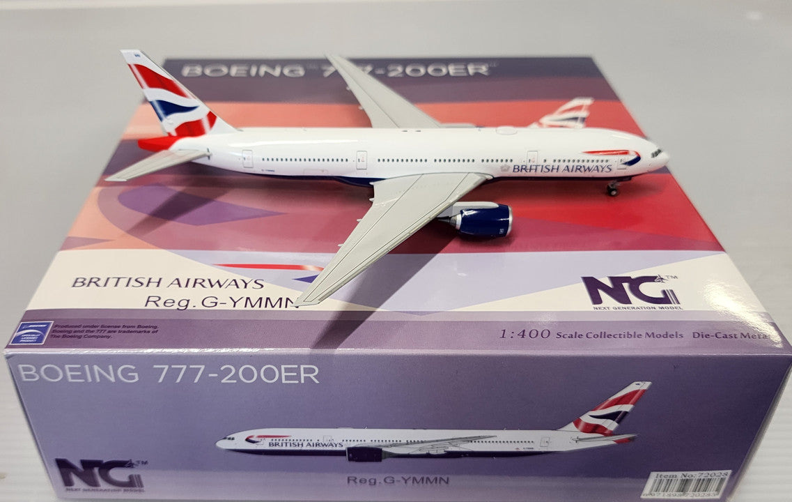 NG72028 | NG Models 1:400 | Boeing 777-200ER British Airways G-YMMN