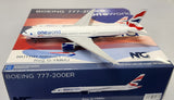 NG72036 | NG Models 1:400 | Boeing 777-200ER British Airways G-YMMU, 'Oneworld'