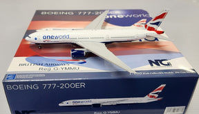 NG72036 | NG Models 1:400 | Boeing 777-200ER British Airways G-YMMU, 'Oneworld'
