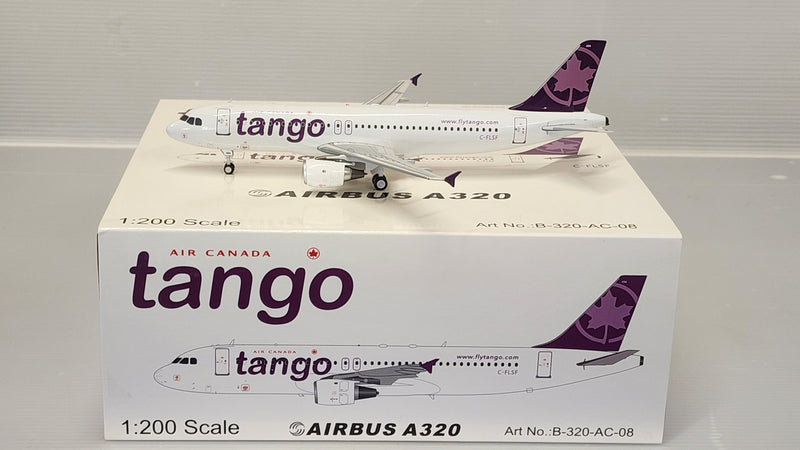 B-320-AC-08 | Blue Box 1:200 | Airbus A320 Tango C-FLSF (with stand)