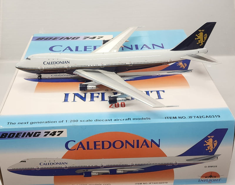 IF742CA0319 | InFlight200 1:200 | Boeing 747-283B Caledonian G-BMGS (with stand)