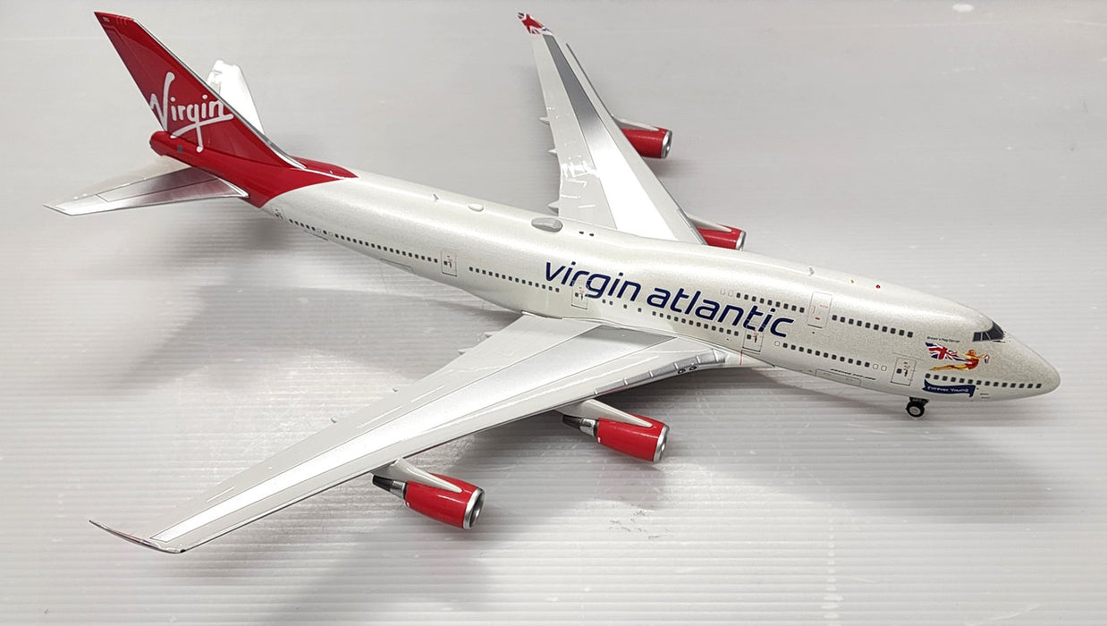 JF-747-4-029 | JFox Models 1:200 | Boeing 747-400 Virgin Atlantic G-VROS 'Forever Young' (with stand)