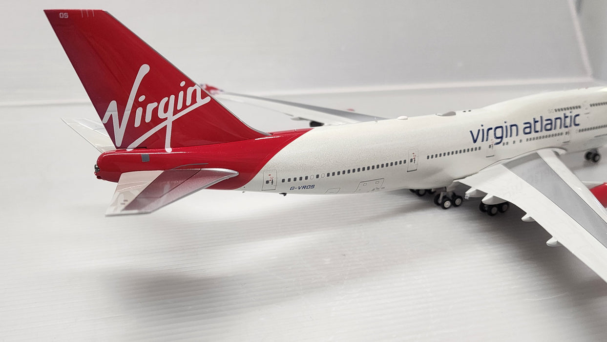 JF-747-4-029 | JFox Models 1:200 | Boeing 747-400 Virgin Atlantic G-VROS 'Forever Young' (with stand)