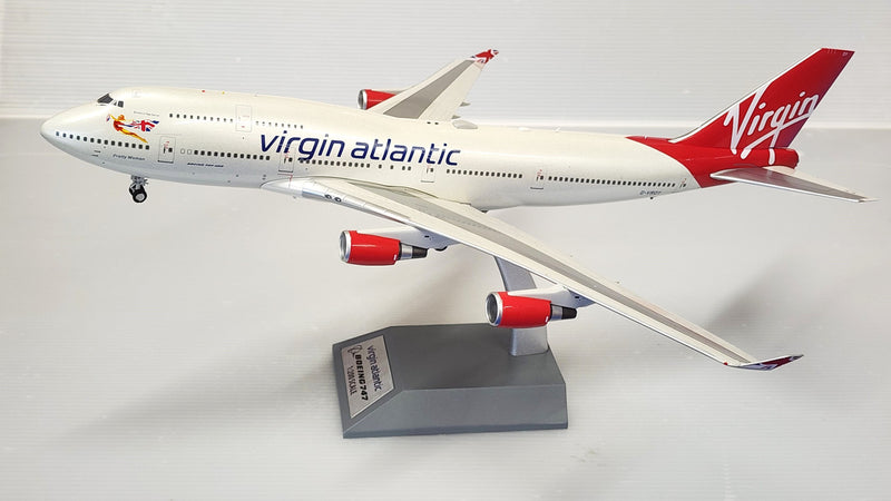 B-VR-744-OY | Bluebox 1:200 | Boeing 747-400 Virgin Atlantic G-VROY (with stand)