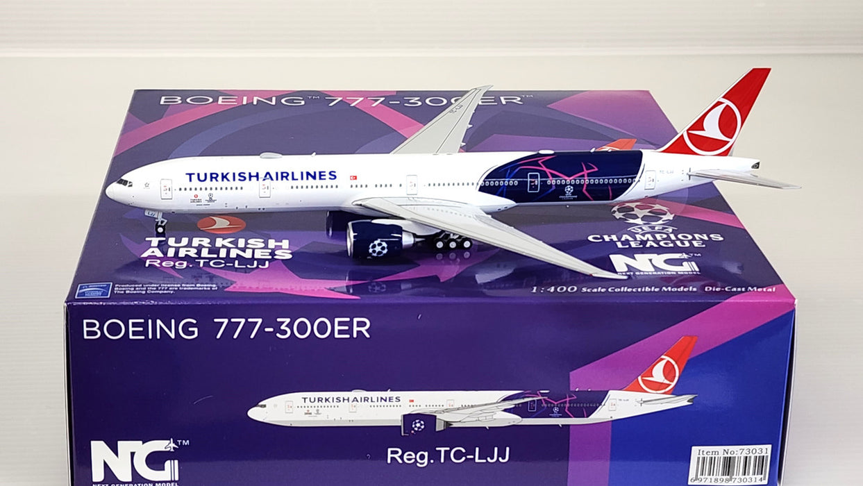 NG73031 | NG Models 1:400 | Boeing 777-300ER Turkish Airlines TC-LJJ, 'UEFA Champions League'