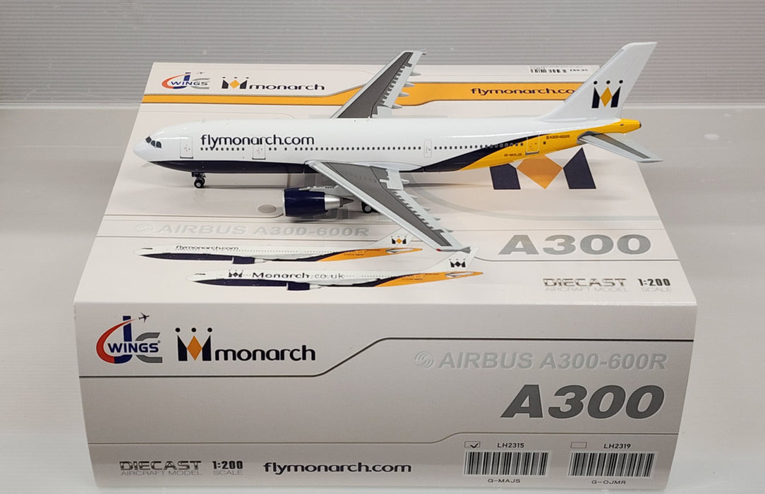 LH2315 | JC Wings 1:200 | Airbus A300-600 Monarch G-MAJS