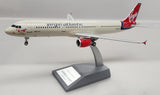 B-321-VR-ATH | Blue Box 1:200 | Airbus A321-211 Virgin Atlantic Airways G-VATH with stand