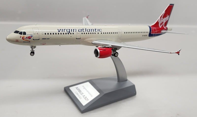 B-321-VR-ATH | Blue Box 1:200 | Airbus A321-211 Virgin Atlantic Airways G-VATH with stand