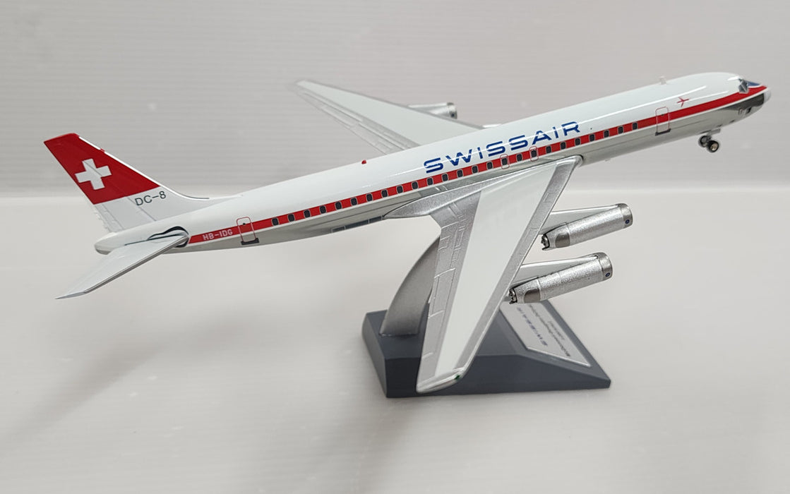 B-862-IDG-P | Blue Box 1:200 | DC8-62 SWISSAIR HB-IDG with stand