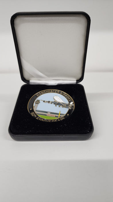 CC010 | Gifts Coins | 50mm Commemorative Coin celebrating 80 years of Manchester Airport