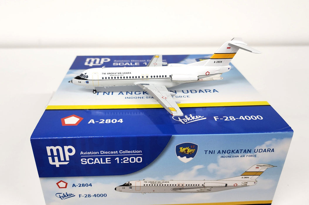 MP22301 | Misc 1:200 | Fokker F-28-4000 Fellowship Indonesian Air Force A-2804 (with stand)