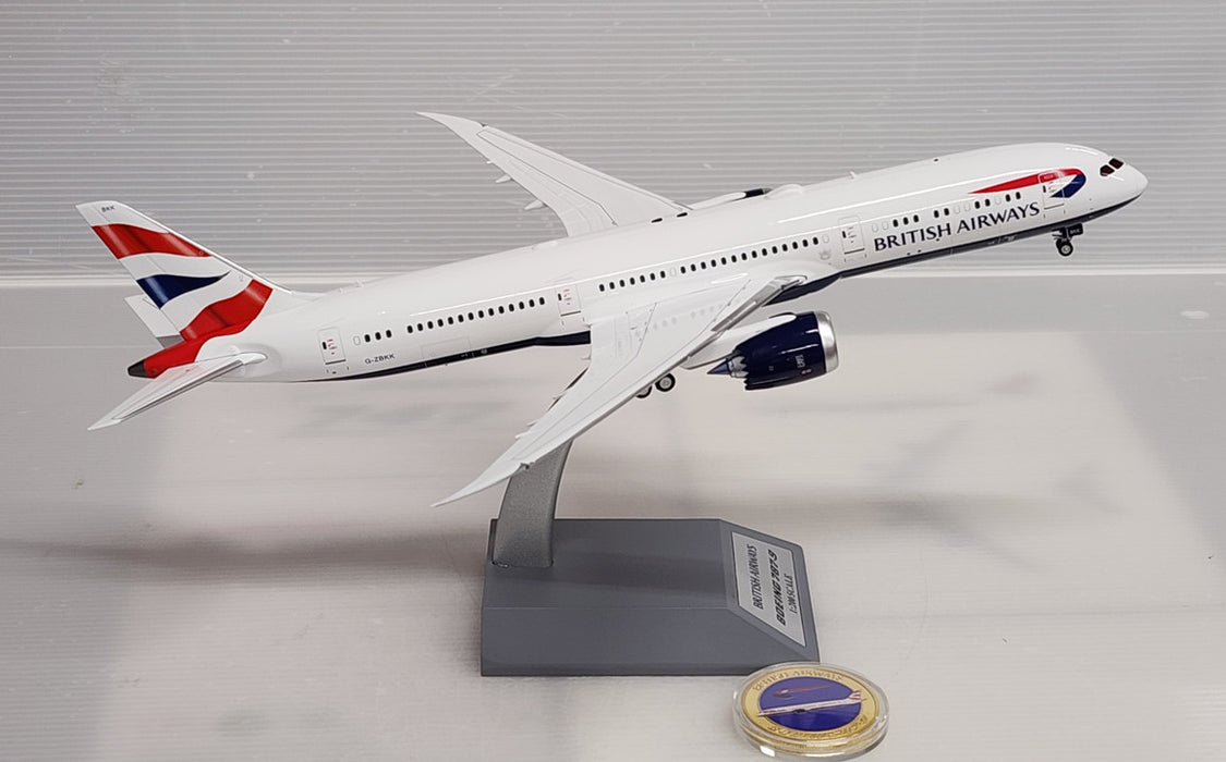 ARDBA67 | ARD Models 1:200 | Boeing 787-9 British Airways G-ZBKK (with stand and coin)