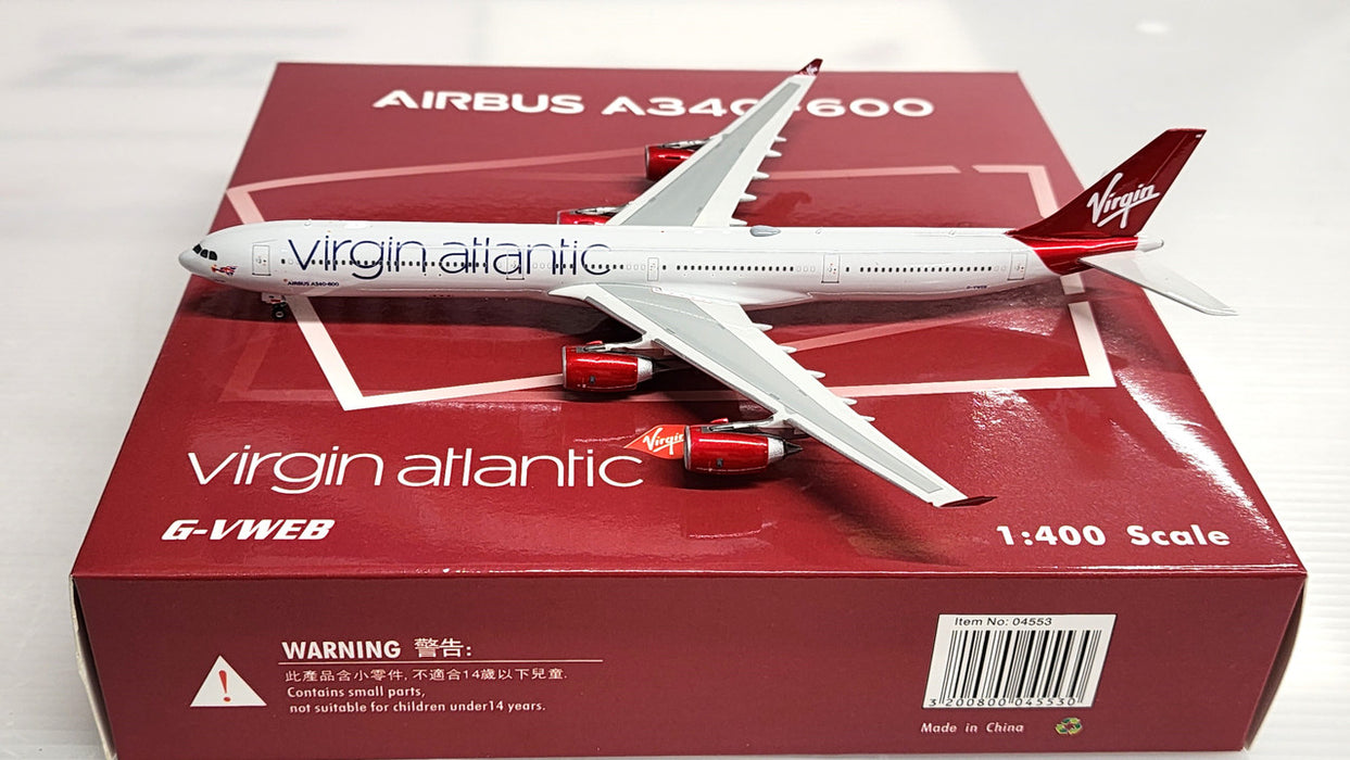 PH04553 | Phoenix 1:400 | Airbus A340-600 Virgin Atlantic G-VWEB