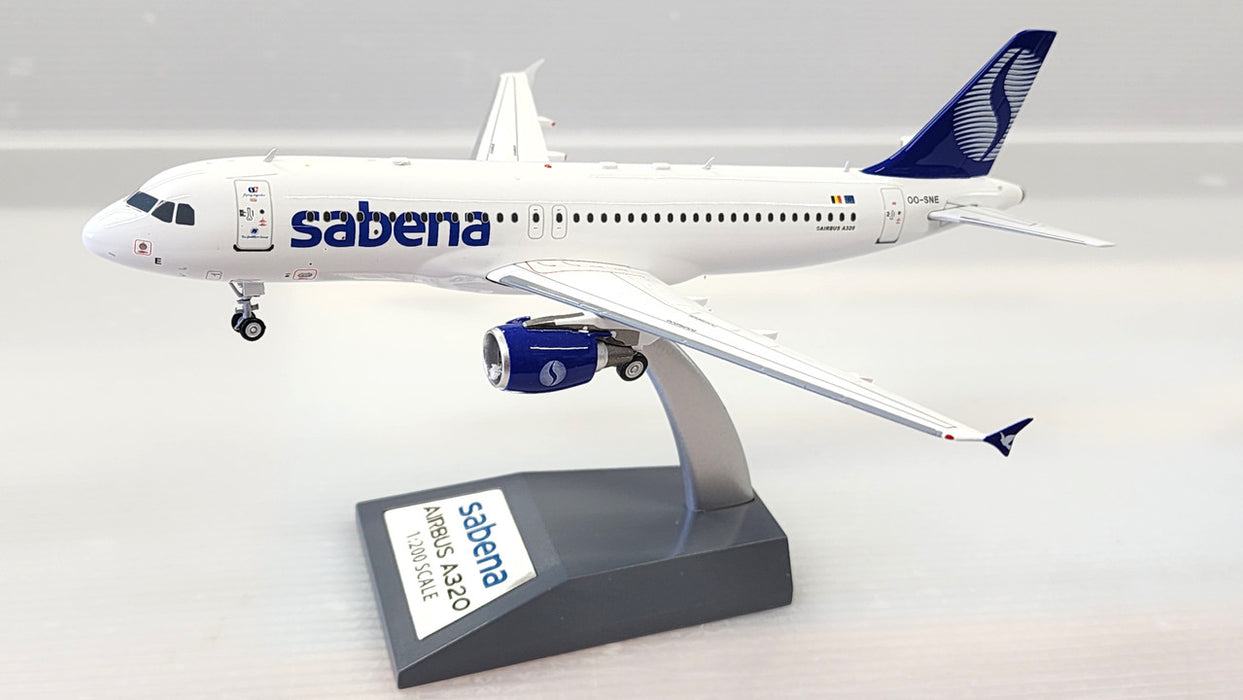 IF320SN001 | InFlight200 1:200 | Airbus A320-200 Sabena OO-SNE (with stand) box slightly signs of shelf wear