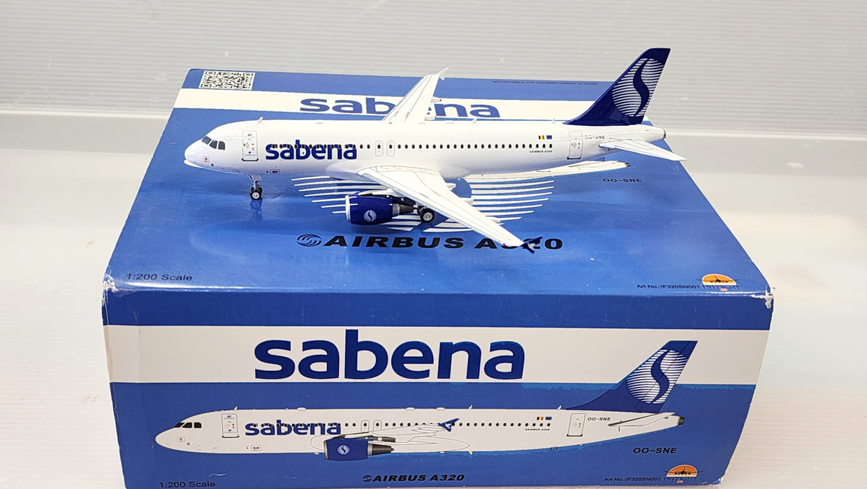 IF320SN001 | InFlight200 1:200 | Airbus A320-200 Sabena OO-SNE (with stand) box slightly signs of shelf wear