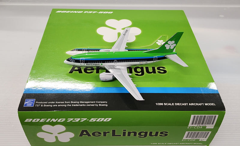 XX2364 | JC Wings 1:200 | Boeing 737-500 Aer Lingus EI-CDE (with stand)