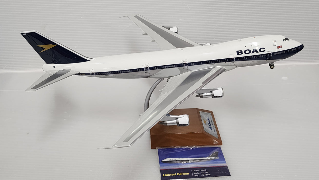 ARD2023P | ARD Models 1:200 | Boeing 747-100 BOAC G-AWNB (polished, with stand)