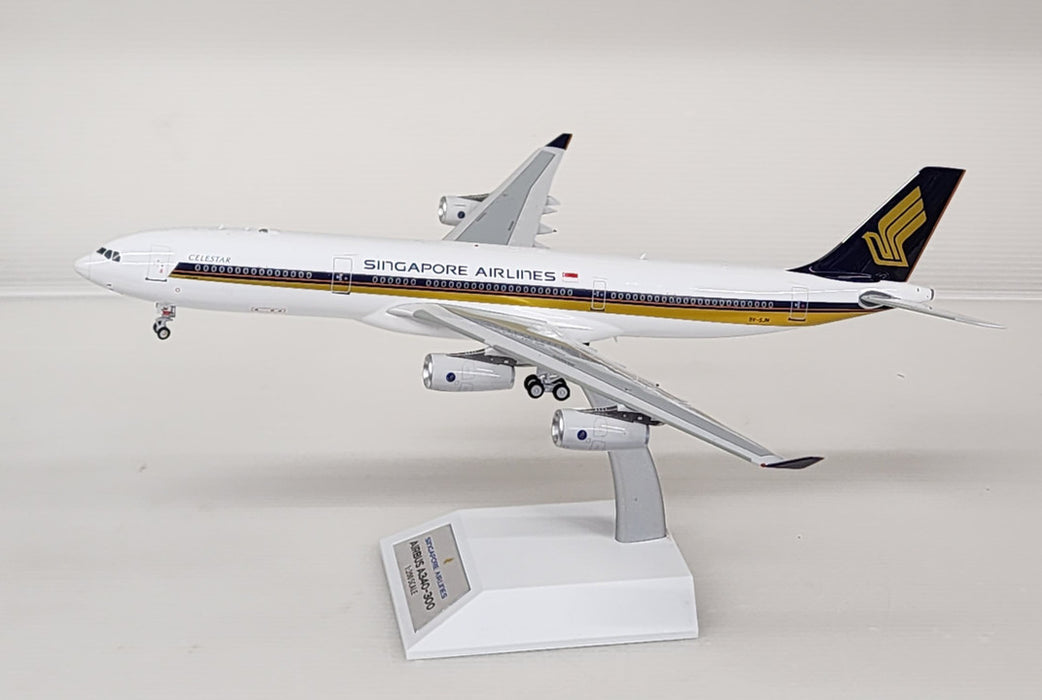 WB-A340-3-013 | WB Models 1:200 | Airbus A340-313 Singapore Airlines 9V-SJM (with stand)