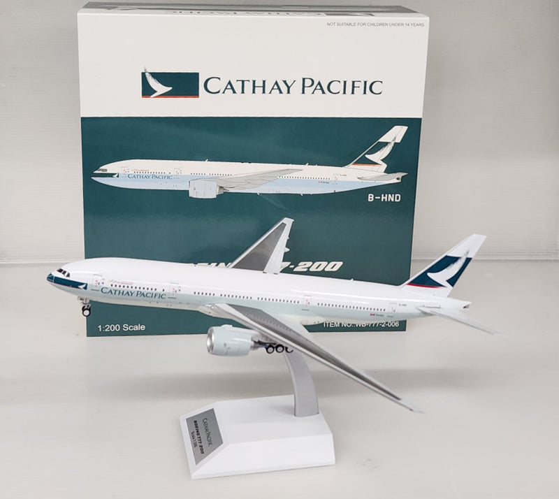WB-777-2-006 | WB Models 1:200 | Boeing 777-267 Cathay Pacific Airways B-HND