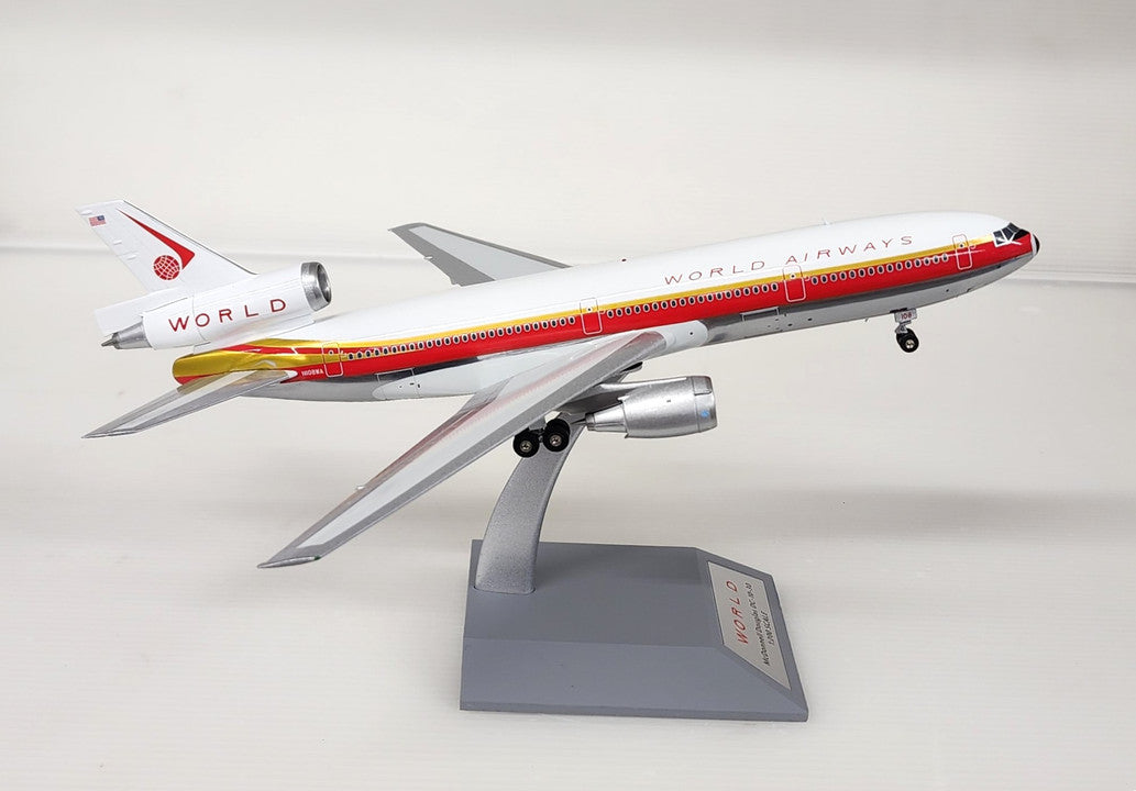 IF103WA1123P | InFlight200 1:200 | DC-10-30CF World Airways N108WA (polished, with stand)