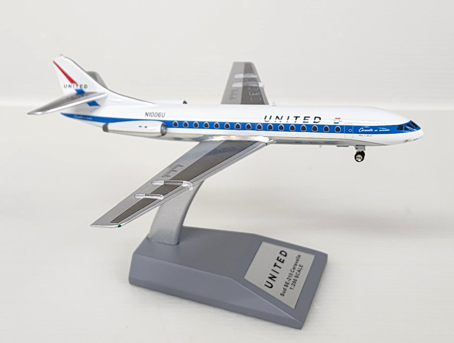 IF210UA1220 | InFlight200 1:200 | SE 210 Caravelle V1-R United Airlines N1006U (with stand)