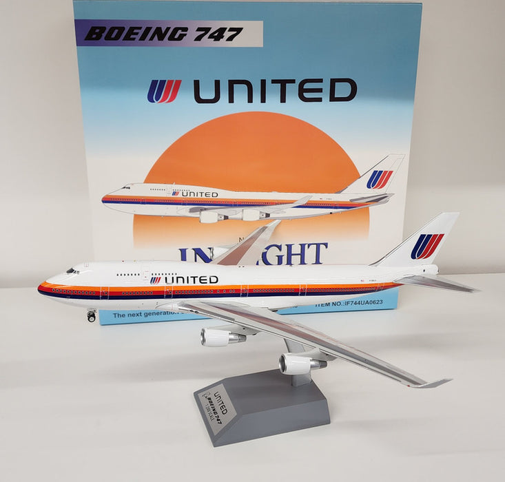 IF744UA0623 | InFlight200 1:200 | Boeing 747-422 United Airlines N186UA with stand