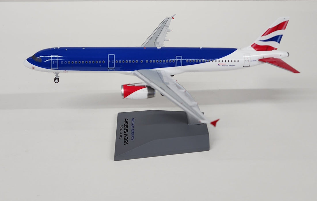 ARDBA56 | ARD Models 1:200 | Airbus A321neo British Airways/BMI Hybrid G-MEDL (with stand)