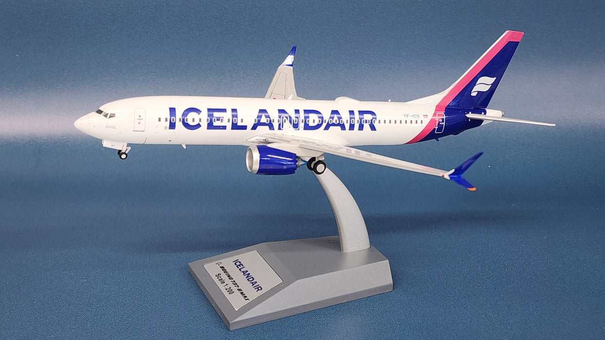 IF738MFI1122 | InFlight200 1:200 | Boeing 737-8 MAX Icelandair TF-ICU (with stand)