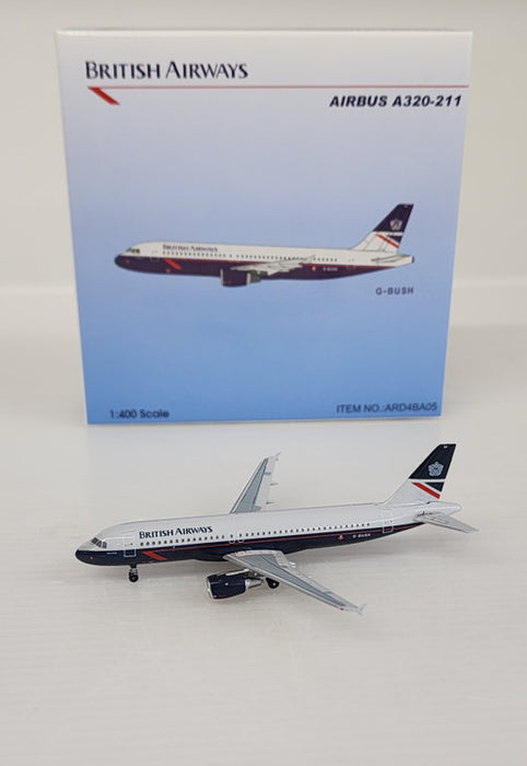 ARD4BA05 | Aero Classics 1:400 | Airbus A320-200 British Airways G-BUSH, 'Landor' (with winglets)