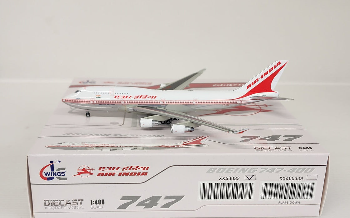 XX40033 | JC Wings 1:400 | Boeing 747-400 Air India Reg: VT-ESO