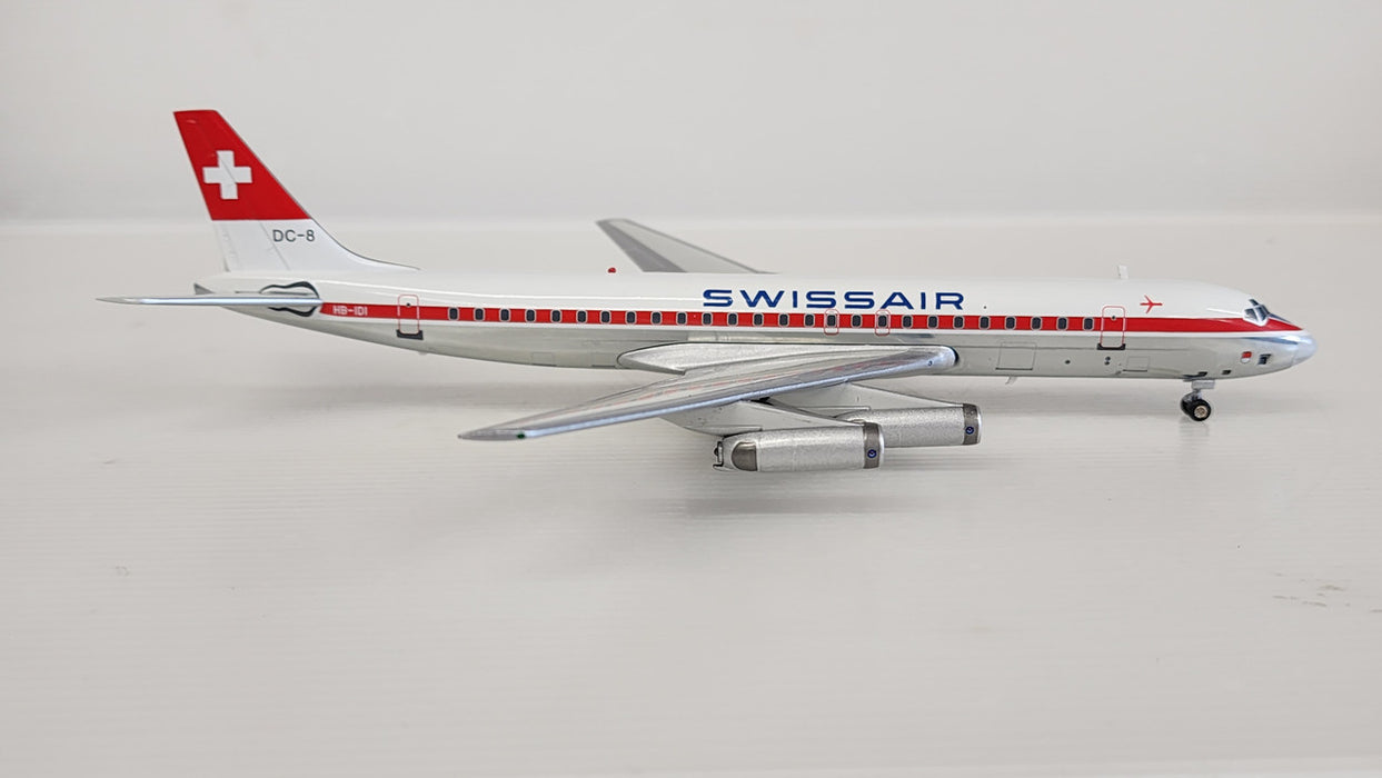 WB862HB0318P | Blue Box 1:200 | Douglas DC-8-62 Swissair HB-IDI (with stand)