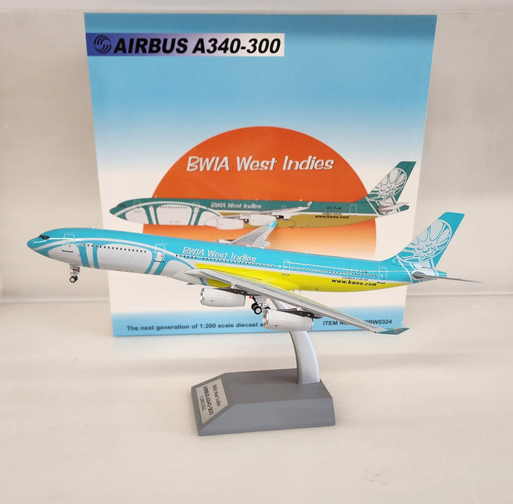 IF343BW0324 | InFlight200 1:200 | Airbus A340-300 BWIA West Indies Airways 9Y-TJN (with stand)