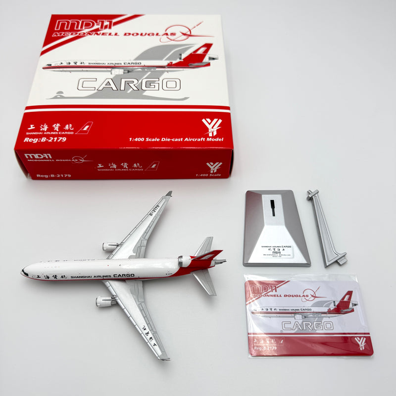 YY1110C | YY Wings 1:400 |MD-11 Shanghai Airlines Reg. B-2179 Interactive