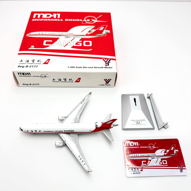 YY1108C | YY Wings 1:400 | MD-11 Shanghai Airlines Reg. B-2177 Interactive | is due October 2025