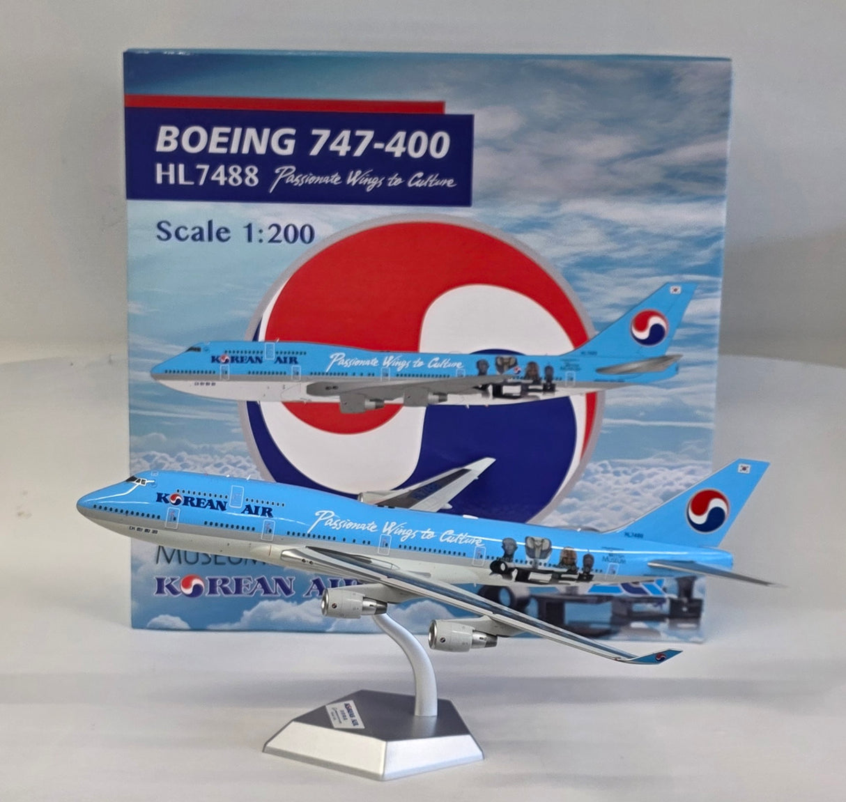 L2069 | SQ Wings 1:200 | Boeing 747-400 Korean Air HL7488