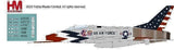 HA2124 | Hobby Master Military 1:72 | F-100 Skyblazers USAF, 1960 Season (with decals for 6 airplanes)