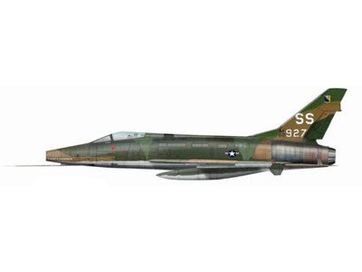 HA2110 | Hobby Master Military 1:72 | North American F-100D-25NA Super Sabre 309th TFS, 31st TFW, 'Thor's Hammer' 56-2927, Vietnam 1970