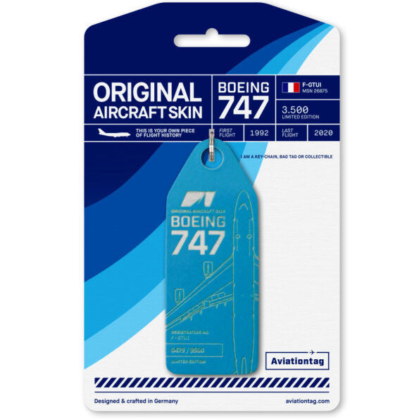 AVTAGFGTUI | Aircraft Skin Tags | Original Aircraft Skin - Boeing 747-400 Corsair F-GTUI