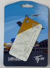 AHS22 | Gifts Aircraft Skins | Original Aircraft Skin - Tupolev TU-154 Air Ukraine UR-85445 White/yellow