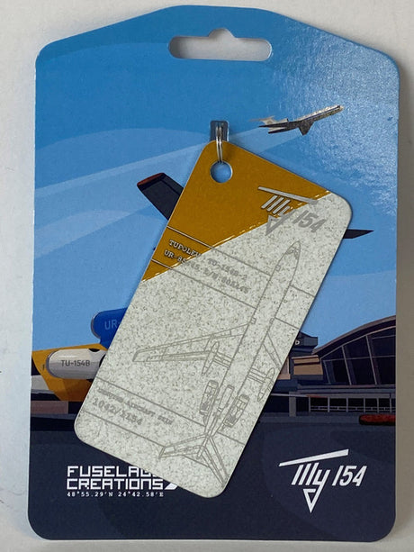 AHS22 | Gifts Aircraft Skins | Original Aircraft Skin - Tupolev TU-154 Air Ukraine UR-85445 White/yellow