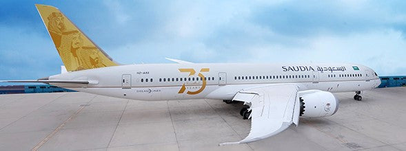 LH2337 | JC Wings 1:200 | Saudi Arabian Airlines Boeing 787-9 75th Years Livery Reg: HZ-ARE