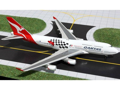 GJQFA1058 | Gemini Jets 1:400 1:400 | Boeing 747-400 Qantas Airways 'Grand Prix 2011' VH-OEB