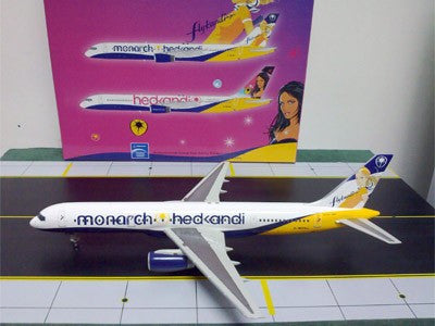 RUS010 | Russell Plastic Models 1:200 | Boeing 757-200 Monarch Airlines 'HedKandi' G-MONJ (2008)