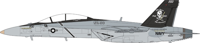 JCW72F18022 | JC Wings Military 1/72 | F/A-18F SUPER HORNET U.S. NAVY VFA-103 JOLLY ROGERS, 70TH ANNIVERSARY EDITION, 2013