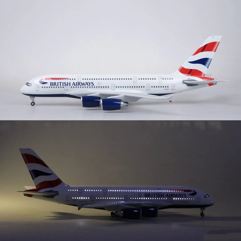 DMBAA380 | Desktop Models 1:160 | Airbus A380, British Airways LED light up