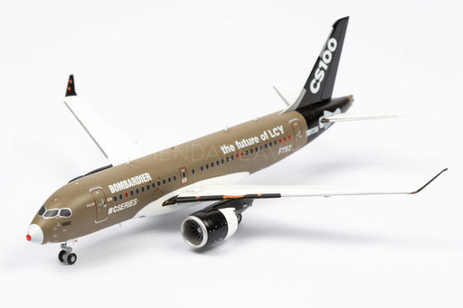 LH2161 | JC Wings 1:200 | Bombardier CS100 House Colours C-GWYD, 'LCY Future' (with stand)
